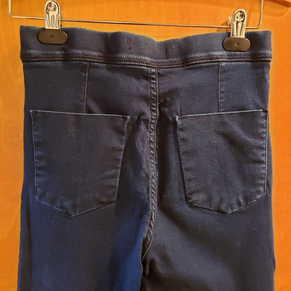 Free People Pull on Skinny Jeans Frayed Raw Hem - Picture 5 of 13